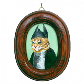 Originalgemälde der Katze Brünnhilde
